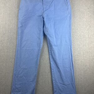 Southern Pines Pants Mens 38x34 (32x30) Blue Chinos Khakis Preppy‎ Cotton EUC